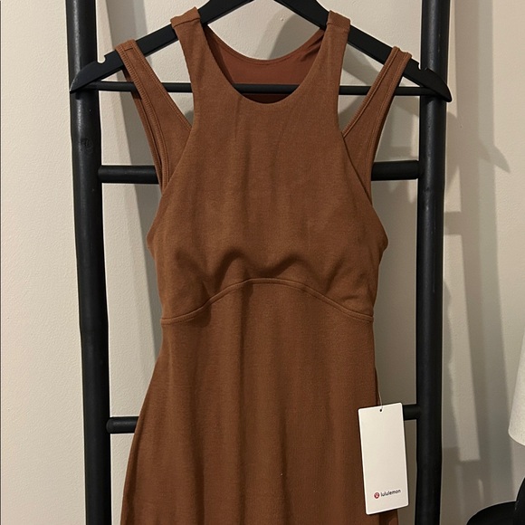 Lululemon Ribbed Cotton Modal Cut-Out Dress - Picture 2 of 6